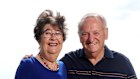 Retirees Jenny with husband Tom outside Woolooware Shores Retirement Village, Taren Point.  Sydney. 
