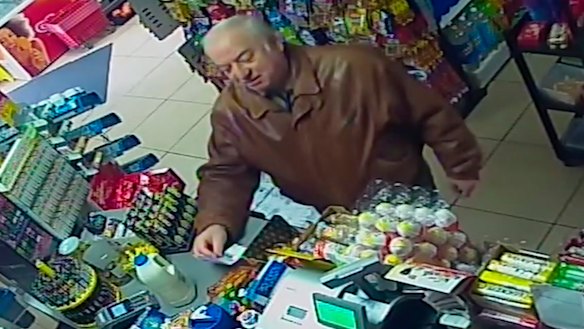 CCTV video of Sergei Skripal shops at a store in Salisbury the month before he was poisoned.