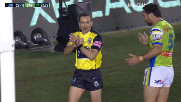 Canberra were left in disbelief during their clash with Cronulla.