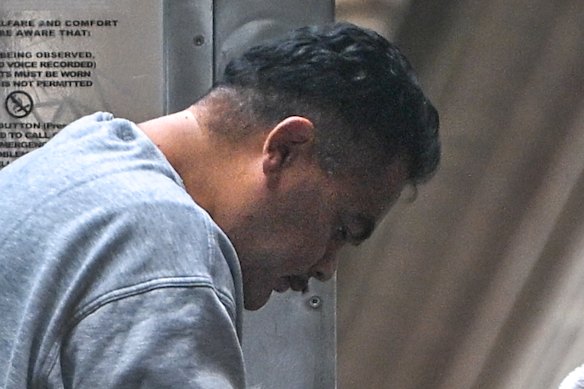 Rimoni Muliaga outside the Supreme Court last month. 