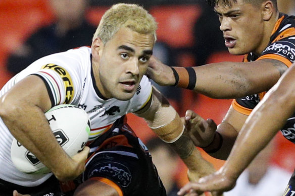 Tyrone May sported a new look in his return for the Panthers.