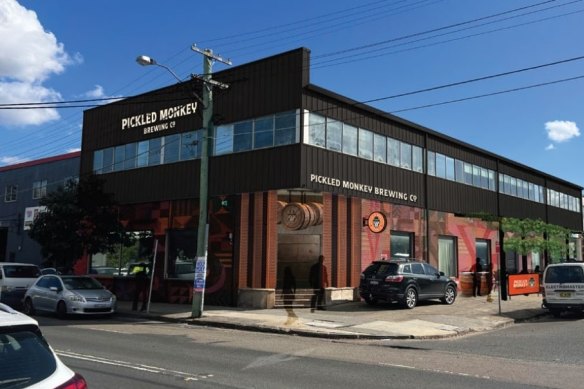 An artist’s impression of Independent craft brewery Pickled Monkey, set to open in Marrickville in April, with a restaurant helmed by former Bistro Rex chef Leigh McDivitt.