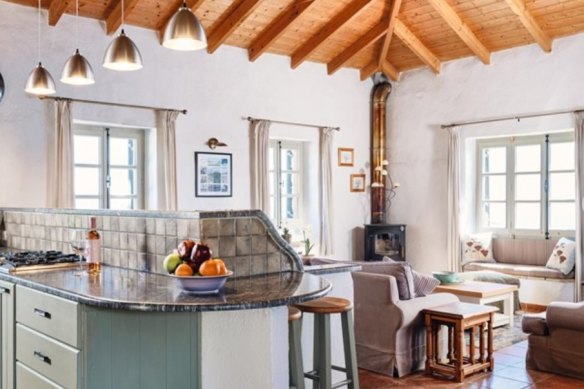 The inside of the home is charming.