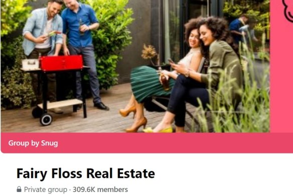 Fairy Floss Real Estate community group on Facebook.