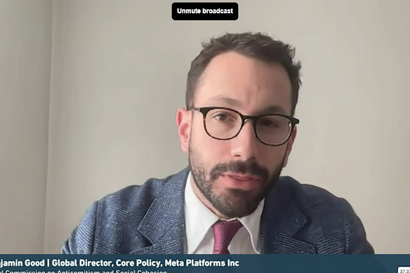 Meta’s global policy director Benjamin Good says it’s important to distinguish between speech that is offensive and content that could lead to offline harm.
