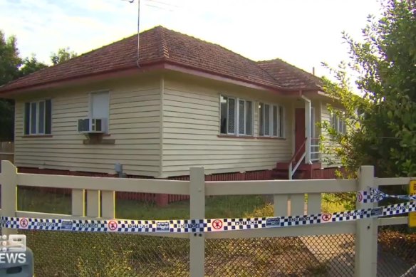 The Handford Road house in Zillmere where the shooting took place.