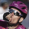 Demare claims hat-trick of Giro stage victories, Matthews third