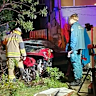 A stolen vehicle crashed into a house in Marsden on Monday.