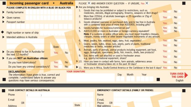 Although outgoing passenger cards were scrapped years ago, we still have to fill out these cards on arrival back in the country.