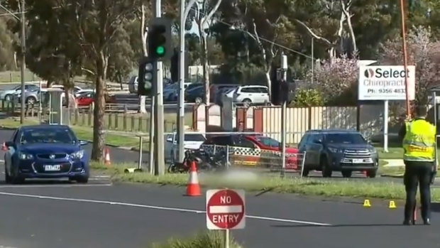 A motorcyclist has died after fleeing from police in Kings Park.