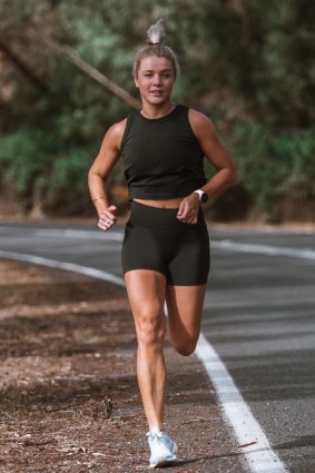 Melbourne-based runner Lucy Young says virtual runs still allow for a sense of community.