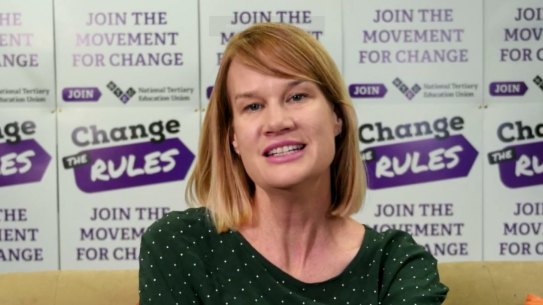 NTEU national president Dr Alison Barnes. 