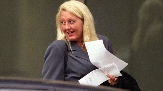 Nicola Gobbo outside the Supreme Court in 2004, at the height of her criminal defence career.