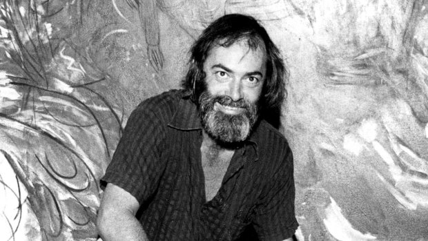 Mr. Kevin Connor of Mosman who has been named as the new Archibald Prize winner at his home tonight. February 27, 1976. 