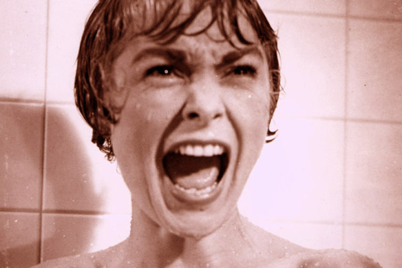 Janet Leigh in Psycho, which was not screened in advance for critics to protect the story’s notorious twist.