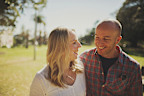 Matthew Richell with wife Hannah Richell, before his death in 2014.