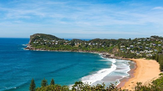 The views over Whale Beach from the property.