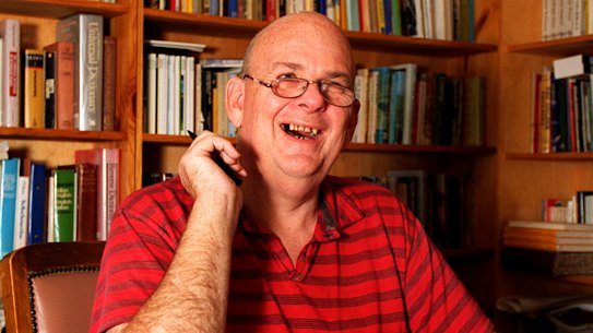 Les Murray at home in Bunyah in 1996.
