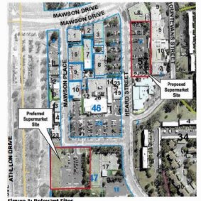 Aldi doesn't want the block the ACT government has earmarked for a supermarket - it wants one further south. 