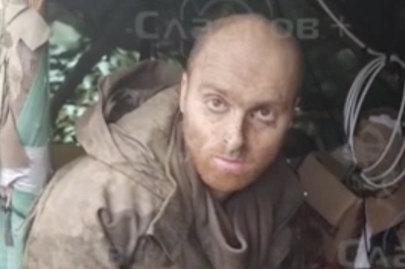 The footage of Oscar Jenkins, with his wrists bound, was shared widely by pro-Russian social media accounts.