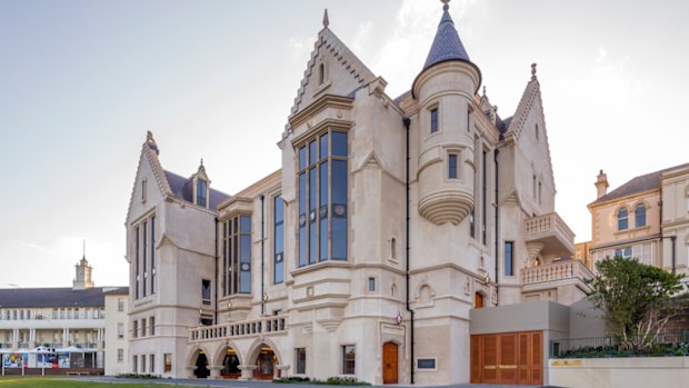 The garish faux-Scottish baronial castle (officially known as the John Cunningham Student Centre).