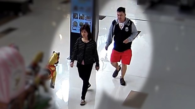 The male attacker (right) and his female companion (left). There is no indication the companion was involved.