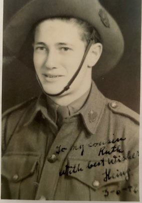 Heinz Jacobius enlisted in the Australian army.