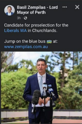 A Facebook post referred to the Local Government’s Standards Panel