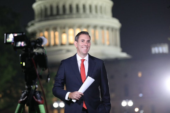 Treasurer Jim Chalmers in Washington on Friday.