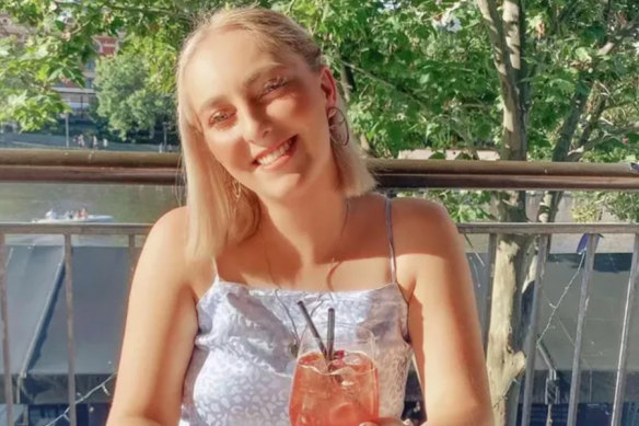 Twenty-three-year-old Hannah McGuire, whose body was found in a burnt out car on Friday, April 5 near the Victorian town of Ballarat. 