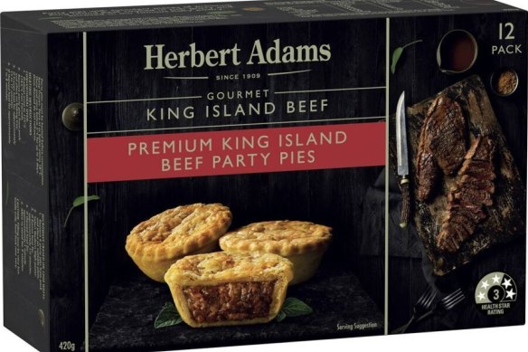 Herbert Adams King Island Beef party pies.