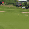John Parry hits a hole-in-one at the British Open.