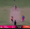 A ripping Pat Cummins yorker knocks over Riyan Parag in the IPL. 