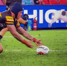 Did Brian To’o have possession of the ball?