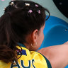 Oceania MacKenzie competes in the Olympic final.