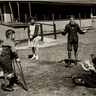 In a handout image acquired Thursday, 10 August 2023 shows scenes from the Fred Birks School, in Westmead, Sydney in 1946.   Photo:  SUPPLIED

In a handout image acquired Thursday, 10 August 2023 shows children working on the verandah from the Fred Birks School, in Westmead, Sydney in 1930.   Photo:  SUPPLIED
Dubbo sisters Molly and Maddison Croft attended hospital school while Molly received cancer treatment in Sydney.
Gracie, 5, attends class at the Westmead Children’s Hospital School. Her brother suffers from cancer and is being treated at the hospital.  This is the only School Gracie has attended.  The School is celebrating being in operation for over 100 years.  11 August, 2023. Photo: Brook Mitchell
GIF