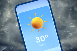 What you see on your phone’s weather app doesn’t always line up with what’s coming from the skies. Why?