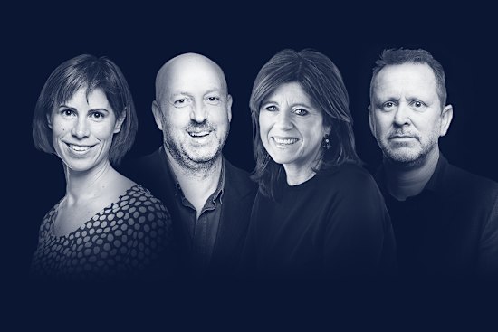 Chloe Saltau, Jake Niall, Caroline Wilson and Michael Gleeson.