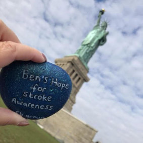 Ben’s rock has travelled the world.