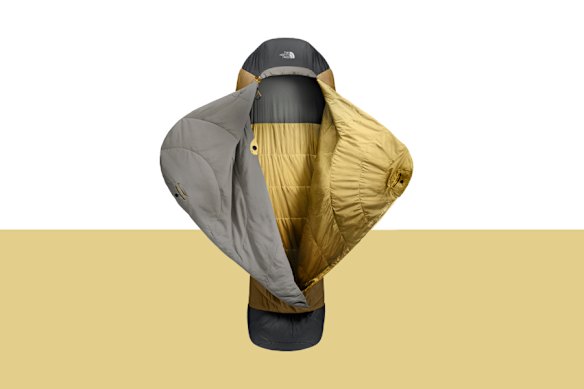 The North Face “One Bag” zipper-free sleeping bag.