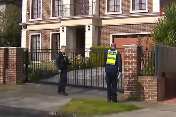 Three people have been charged over a home invasion in which a Melbourne man was allegedly stabbed 11 times.