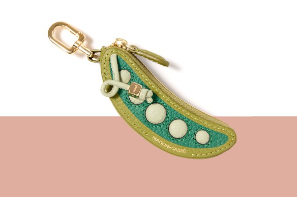 Maison de Sabre “Sabrémoji Vegetable Charm”, made from upcycled leather offcuts.