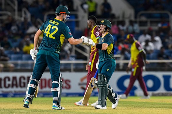 Cameron Green and Josh Inglis put on a masterclass at Sabina Park.