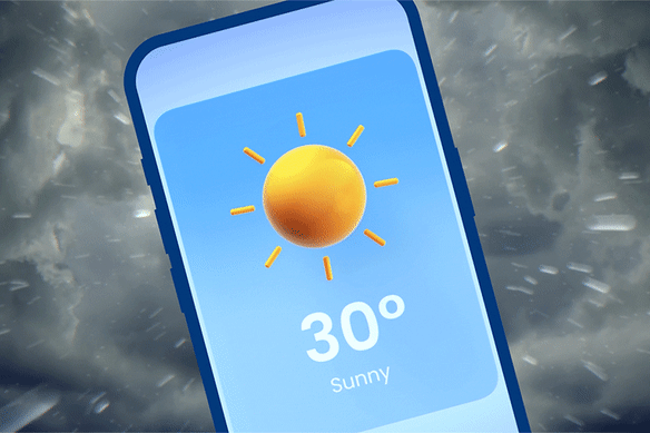 What you see on your phone’s weather app doesn’t always line up with what’s coming from the skies. Why?