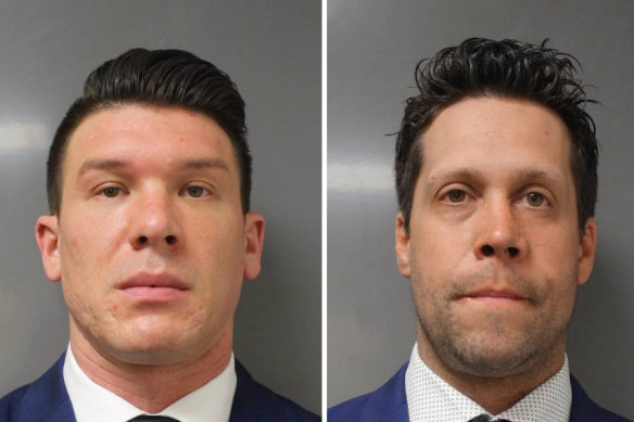 Composite photo of suspended Buffalo police officers Robert McCabe (L) and Aaron Torgalski.