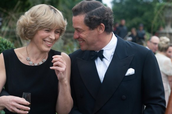 Camilla (played by Olivia Williams) and Charles (Dominic West).