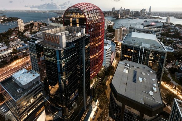 Render of Third.i and Toohey Miller Warada on Walker at 63-83 Walker Street, North Sydney.