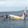 PNG-bound Air Niugini flight lands in lagoon