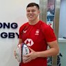 Lachlan Doheny in Hong Kong rugby colours