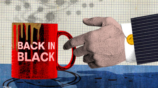 The budget deficit never turned into a surplus, despite Morrison and Frydenberg’s repeated claim in the last election campaign that we already were Back in Black. They even produced coffee mugs to prove it.